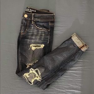 American Eagle ripped jeggings